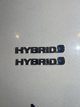 R090 Toyota 2007-2011 Camry Hybrid Fender Emblem Badge Chrome Oem 090