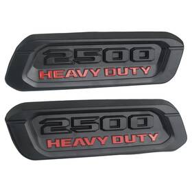 F09026 Tqponly Hood Emblem Badge 1 Pair 2019-2024 Ram 2500 Heavy Duty Truck Compatible Side