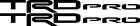Trd34 Unbranded Toyota Decal Trd Pro Sticker Black Pair