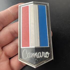 341055 Trim Parts Camaro Front Bumper Emblem Vintage