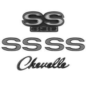 4101g Trim Parts 68-69 Chevrolet Chevelle Emblem Set