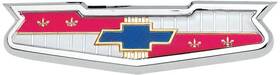 Cm1306 Trim Parts 1956 Chevy Bel Air 1960 Impala Biscayne Rear Trunk Emblem And Bezel