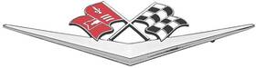 Cm2028 Trim Parts 1959 Impala Bel Air Biscayne El Camino 348 V Flag Hood Emblem Made In The Usa