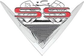 Cm2126 Trim Parts 1961 Chevrolet Impala Inch Ss V Trunk Lid Emblem Made In The Usa Gm Licensed