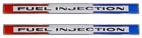 Cm5225 Trim Parts 1965 Corvette Inch Fuel Injection Front Fender Emblems Pair Made In The Usa