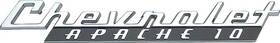 Cm9105 Trim Parts 1960 Chevy Truck Inch Chevrolet Apache 10 Front Fender Emblem Pair