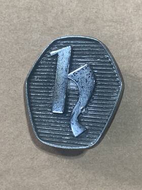 609861 Triumph Herald Rear Pillar Badge Emblem Vintage