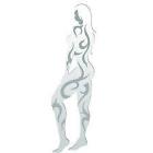 Tt-125 Bully Stainless Steel Sexytattoo Girl Woman Lady Emblem Laser Etched