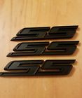 Tutl39102 Rt Matte Black Small Ss Grill Side Trunk Emblem Sticker