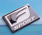 Unbranded Black Emblem Silver White Metal Chrome Badge Fit For