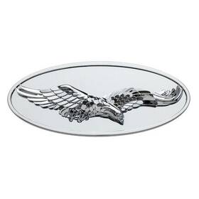 10964 United Pacific Emblem Chrome Oval 3 D Eagle