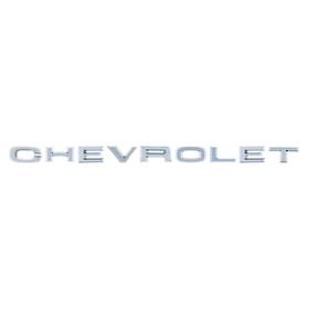 110057-eta United Pacific Chevrolet Chevy Pick Up Truck Hood Letter Emblem Chrome 1967 - 1968 Gm# 3892085