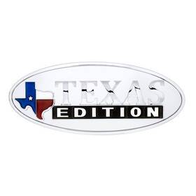 11017 United Pacific Emblem Chrome Oval Inch Texas Edition