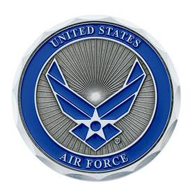 22974 United Pacific Emblem 1 3/4 Inch U.s. Military Adhesive Metal Medallion