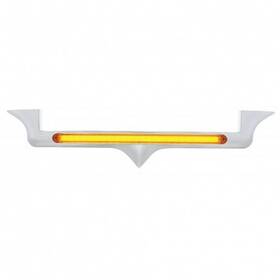 32710 United Pacific Hood Emblem Chrome With 24 Led Inch Glo Light Bar Amber