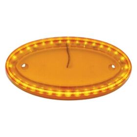 38893 United Pacific 32 Amber Led Large Peterbilt Emblem Light