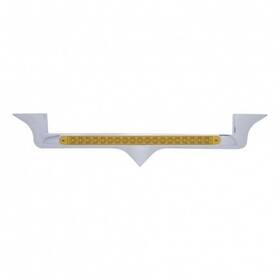39881 United Pacific Hood Emblem Chrome With 19 Led Reflector Light Bar