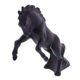 72048 United Pacific Hood Ornament Die Cast Fighting Stallion Design Matte