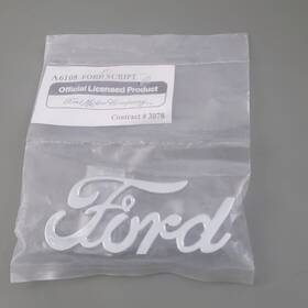 A6108 United Pacific Ford Script New Official Licensed Emblem Chrome