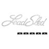 110709 United Pacific Inch.lead Sled Script Chrome Emblem