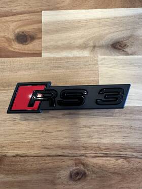 8v5853736bt94 Vag Genuine Audi Rs3 2017- 2020 Front Grill Black Badge Emblem