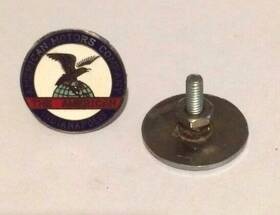 F2-16400-e Vintique American Motors Medallion / Emblem Set 1-3/8 Inch Diameter W Mounting Studs