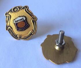 F33-16400-e Vintique Haynes Americas First Car Medallion / Emblem Set 1-1/2 Inch High By Wide