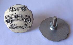 F34-16400-e Vintique Haynes Kokomo Ind Medallion Emblem Set 1-5/8 Inch Dia With Mounting Studs