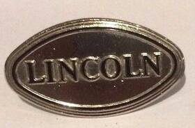 F48-16400-esingle Vintique Lincoln Medallion / Emblem 1-1/8 Inch High By 2 Wide With Mounting Stud