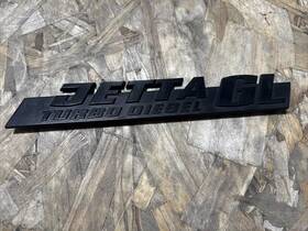 151858687ab Volkswagen Vw Mk1 Jetta Turbo-diesel Gl Emblem Badge 161 853 687