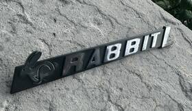 175853687a Volkswagen Emblem Early Inch Rabbit L Hatch/trunk Badge Vw 175 853 687a Xag