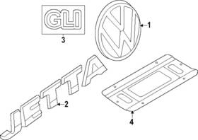 17a-853-630-b-dpj Volkswagen Genuine Emblem