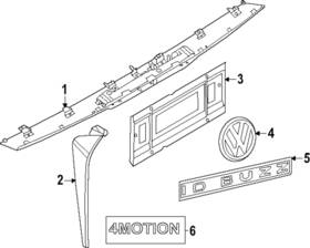 1t3-853-675-awa Volkswagen Genuine Nameplate