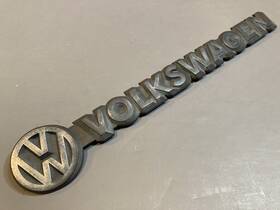 251853685a Volkswagen Vintage Vw Rear Badge - Black Plastic