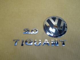 2k0853630b Volkswagen 2009 - 2011 Vw Tiguan 2.0t Rear Liftgate Chrome Emblem Set Oem