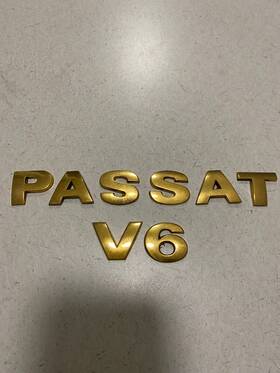 3b0853675c739 Volkswagen Oem Vw Factory Gold Passat V6 Rear Trunk Emblem Logo Letters E00077