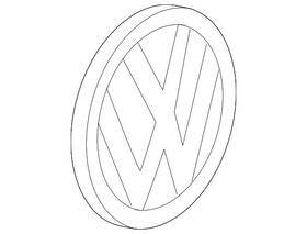 3cm-853-630-dpj Volkswagen Genuine Hatch Emblem
