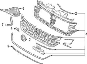 3cn-853-685-b-dpj Volkswagen Genuine Emblem