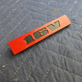 533.853.679 Volkswagen Vw Mk2 Red 16v Badge Emblem