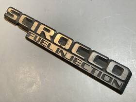 533853687 Volkswagen Vintage Vw Scirocco Rear Badge - H Black Plastic