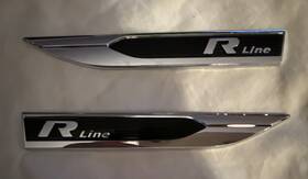 561-853-688-j-fod Volkswagen 16 17 18 19 Vw Passat Fender Emblem Nameplate Left And Right R-line 561853688 Oem