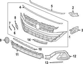 5h0-853-601-n-dpj Volkswagen Genuine Emblem