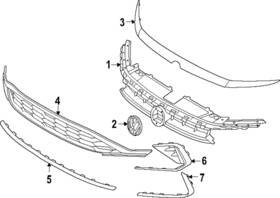 5h0-853-601-p-dpj Volkswagen Genuine Emblem