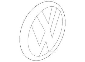 7p6-853-630-d-fod Volkswagen Genuine Hatch Emblem