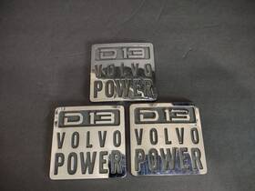 85115378 Volvo 3 Genuine Oem D13 Power Emblem Used Bin#1
