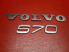 9157131 Volvo 1998 1999 2000 S70 Rear Trunk Lid Letter Logo Badge Nameplate Emblem Set
