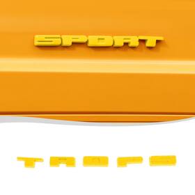Sport07101 Voodonala For Bronco Sport Rear Tailgate Emblem Trim Cover Abs Yellow