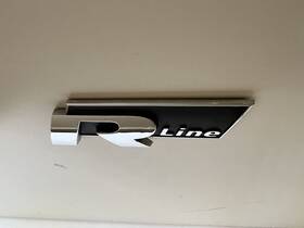 5k0853688a Vw Volkswagen R-line Emblem Decal Chrome And Black Oem Genuine