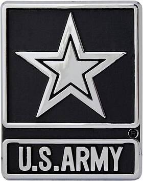 Wincraft 614934177624 3-inch U.s. Army Acrylic Auto Emblem Metallic Finish With Adhesive Backing