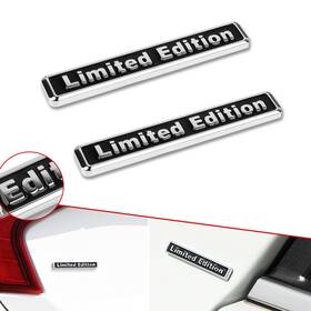 Eb05bkl Xotic Tech #eb05bkl 2s 2pcs 3d Black Limited Edition Metal Emblem Car Rear Trunk Badge Fender Sticker